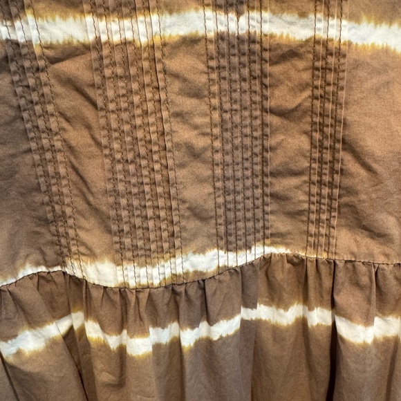 Anthropologie Corey Lynn Calter Brown Tie-Dye Dress Size 1X - Picture 4 of 10